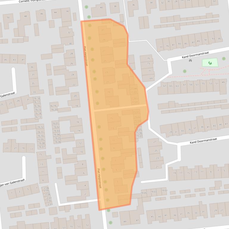 Kaart van postcodegebied 5481GP.