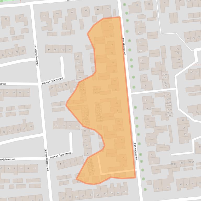 Kaart van postcodegebied 5481GR.