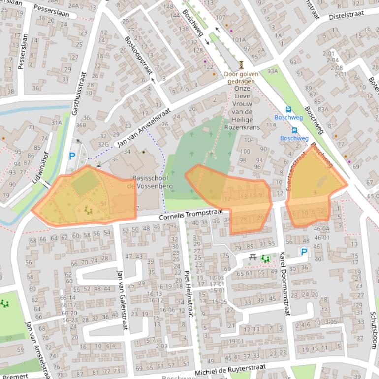 Kaart van postcodegebied 5481GS.