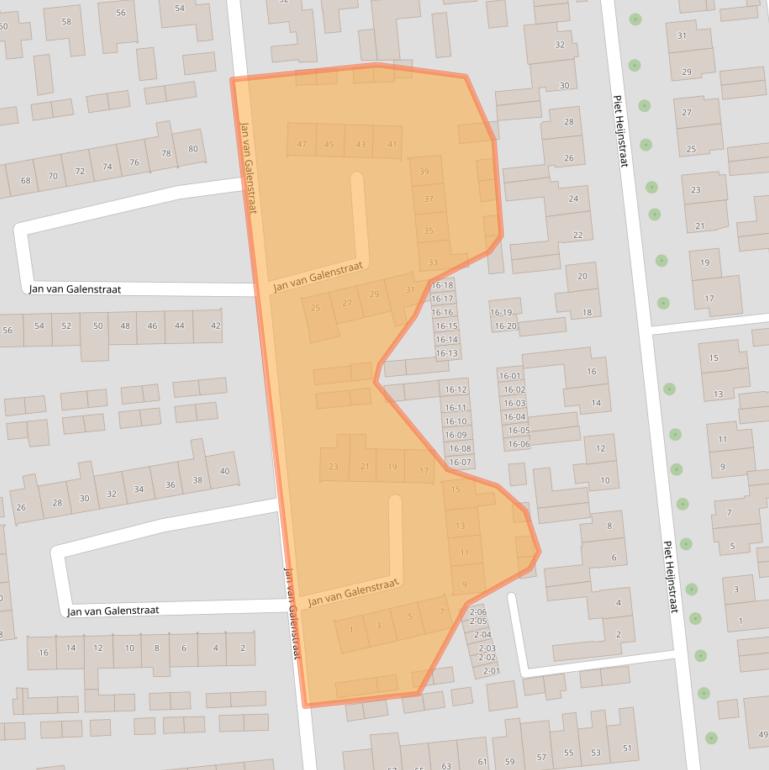 Kaart van postcodegebied 5481GV.