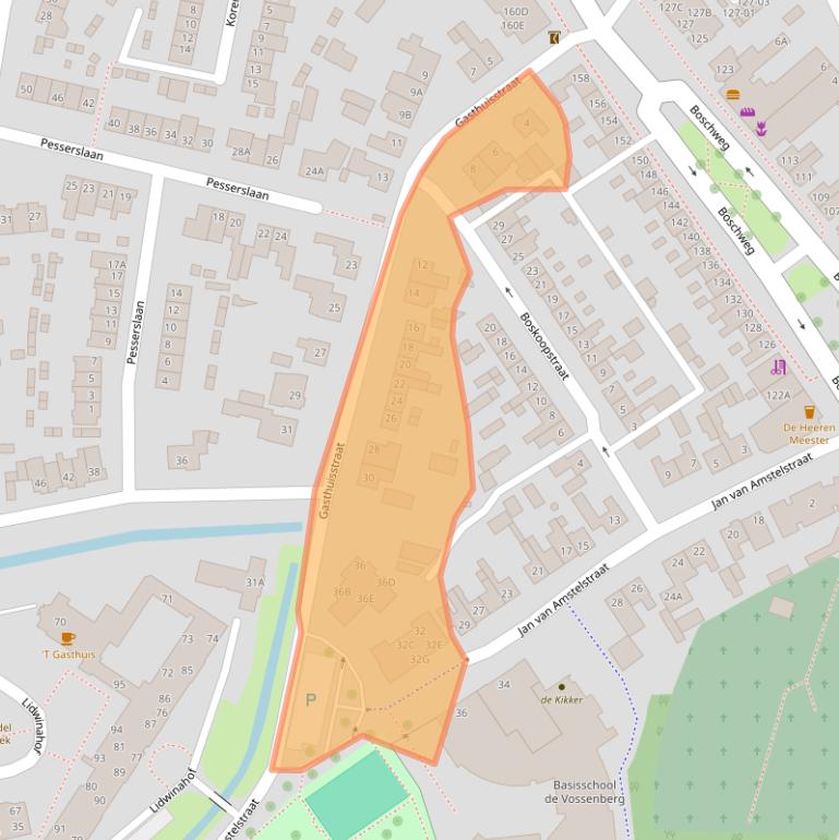 Kaart van postcodegebied 5481HG.