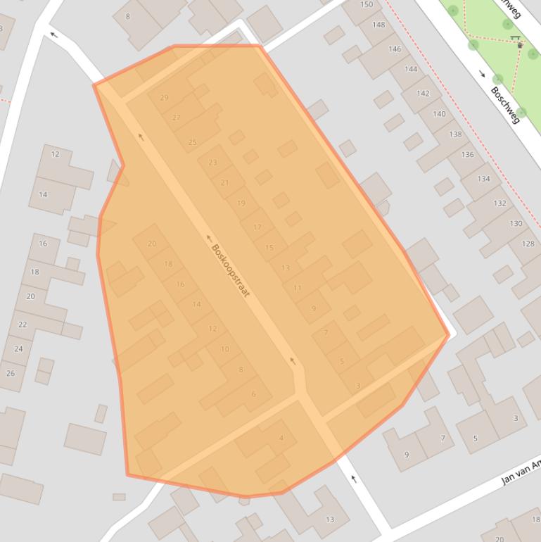 Kaart van postcodegebied 5481HH.