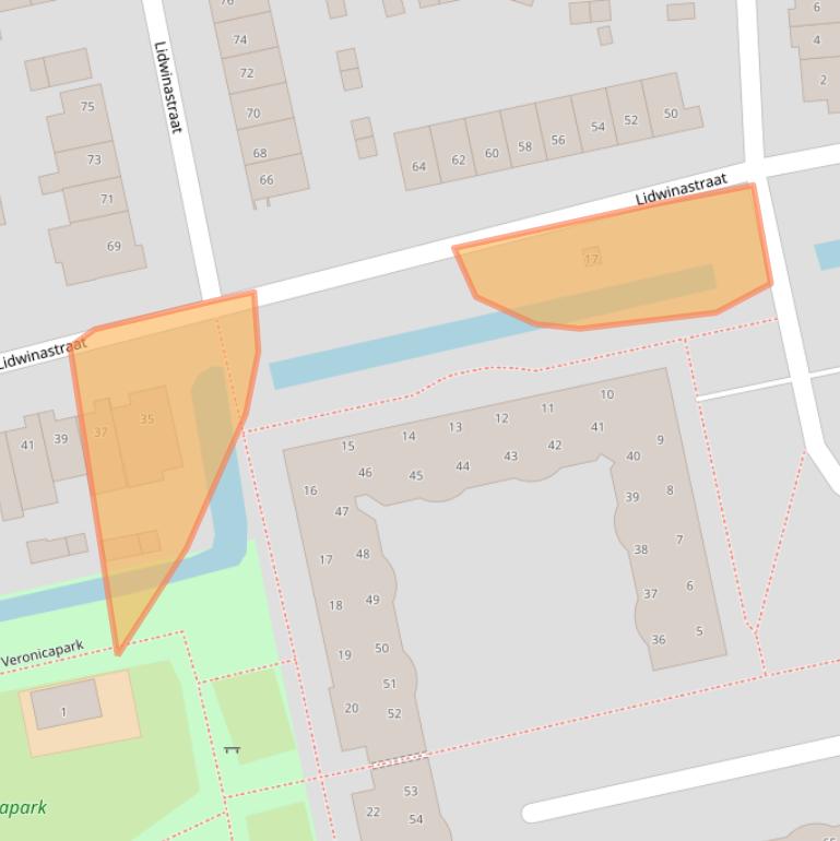 Kaart van postcodegebied 5481HJ.