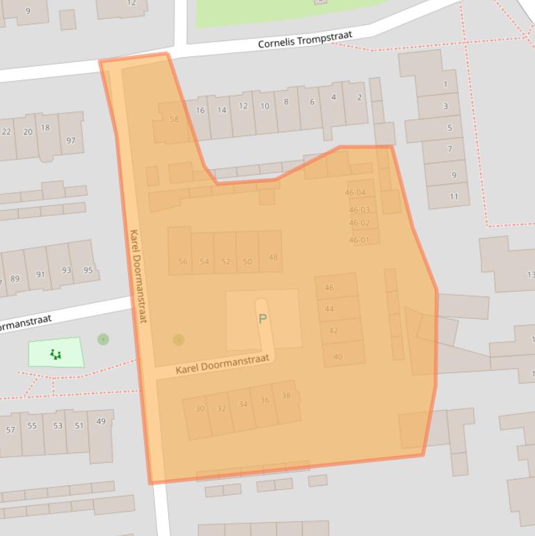 Kaart van postcodegebied 5481HR.