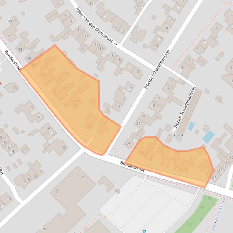 Kaart van postcodegebied 5481KA.