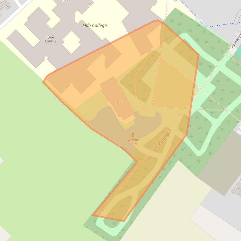Kaart van postcodegebied 5481KJ.