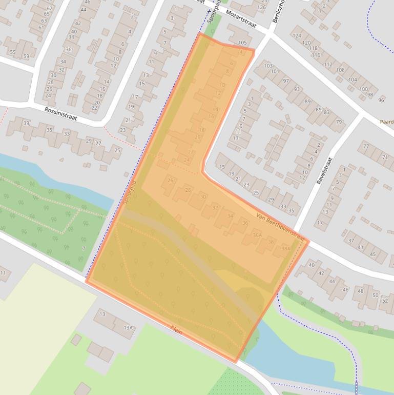 Kaart van postcodegebied 5481LK.