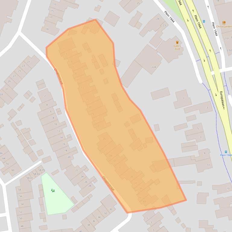 Kaart van postcodegebied 5481LN.