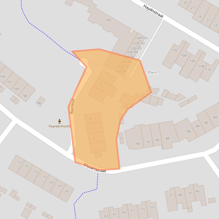 Kaart van postcodegebied 5481LT.