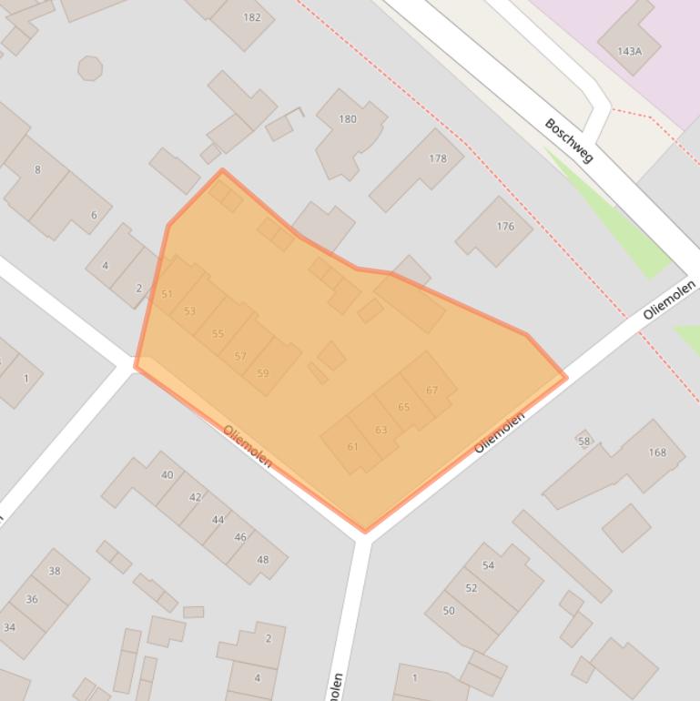 Kaart van postcodegebied 5481MP.