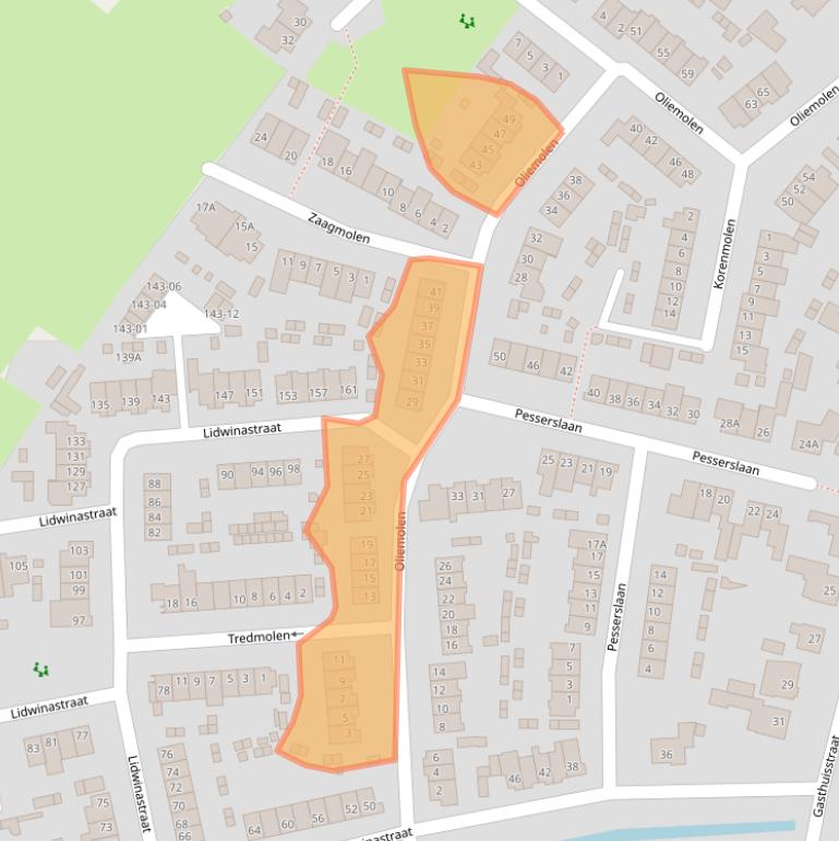 Kaart van postcodegebied 5481MR.