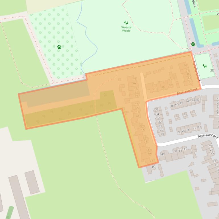 Kaart van postcodegebied 5481NC.