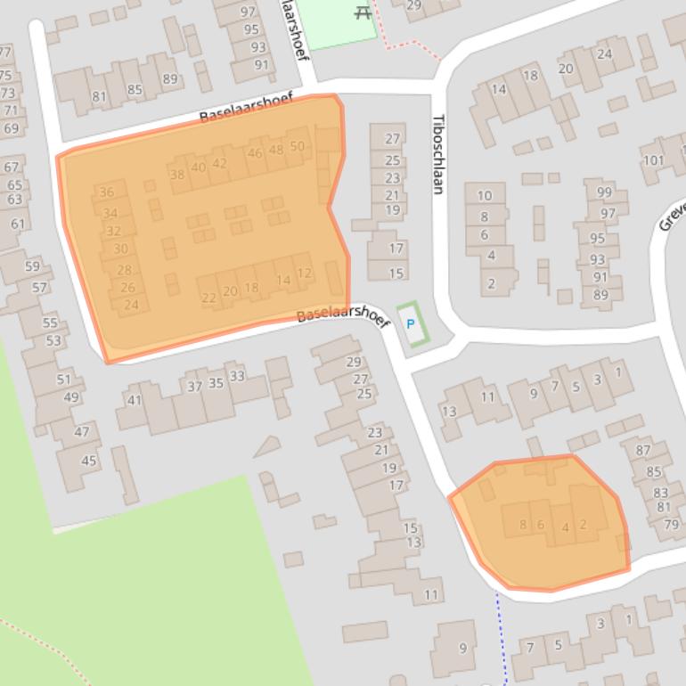 Kaart van postcodegebied 5481ND.