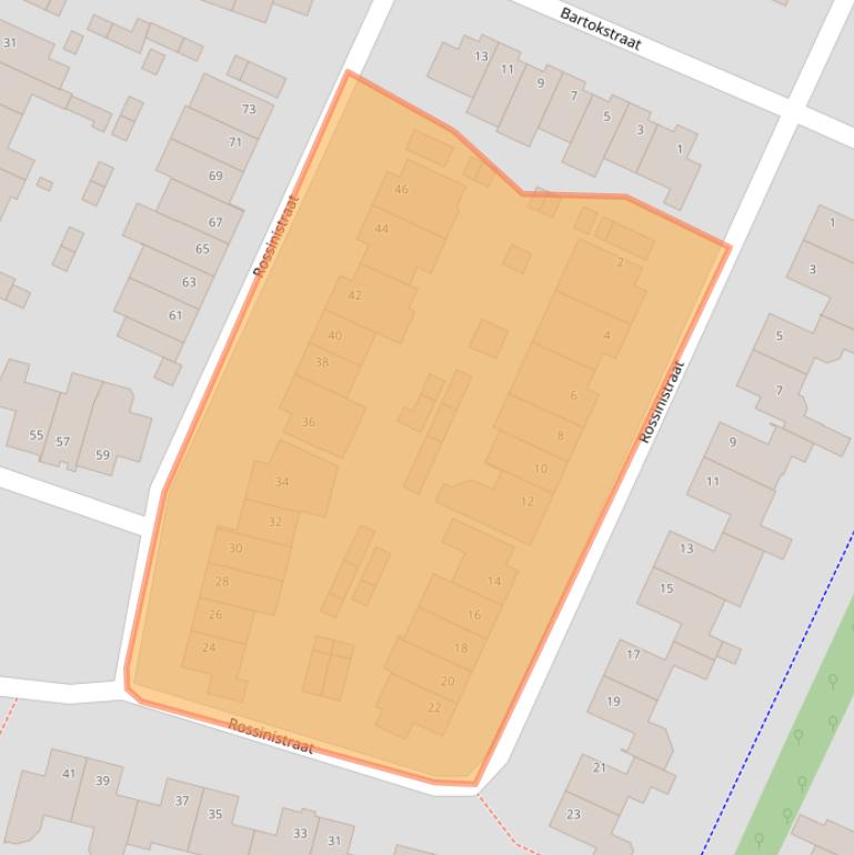 Kaart van postcodegebied 5481PH.