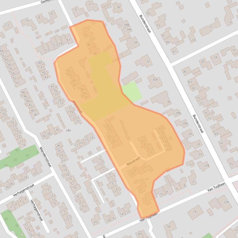 Kaart van postcodegebied 5481RM.