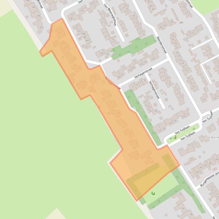 Kaart van postcodegebied 5481RS.