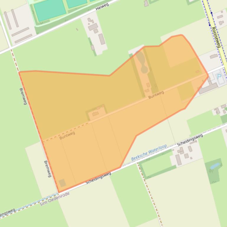 Kaart van postcodegebied 5481SB.