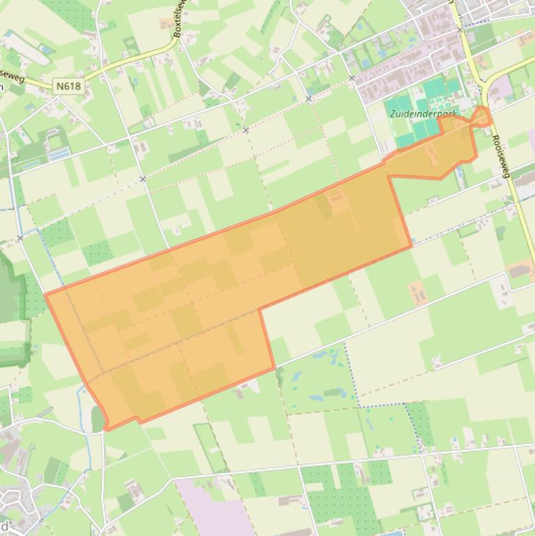 Kaart van postcodegebied 5481SC.