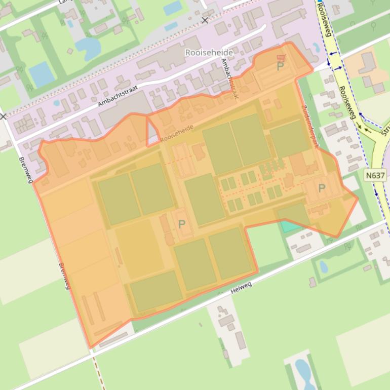 Kaart van postcodegebied 5481SG.