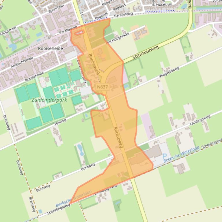 Kaart van postcodegebied 5481SJ.