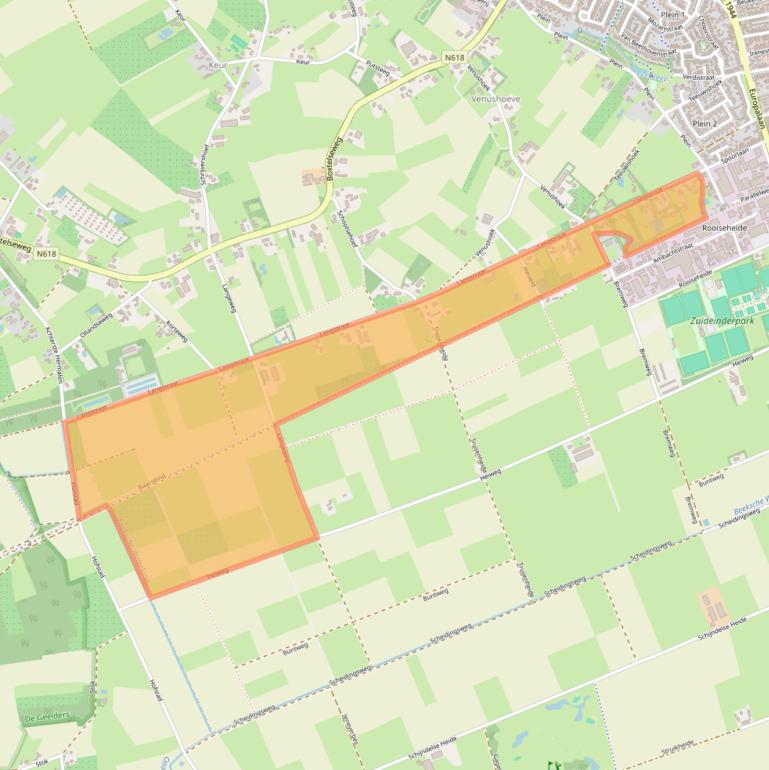Kaart van postcodegebied 5481VP.