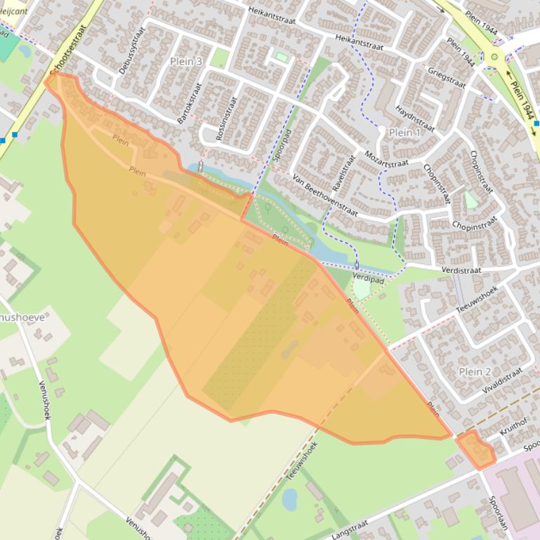 Kaart van postcodegebied 5481VS.