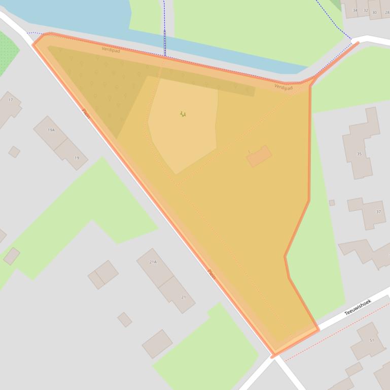 Kaart van postcodegebied 5481VT.