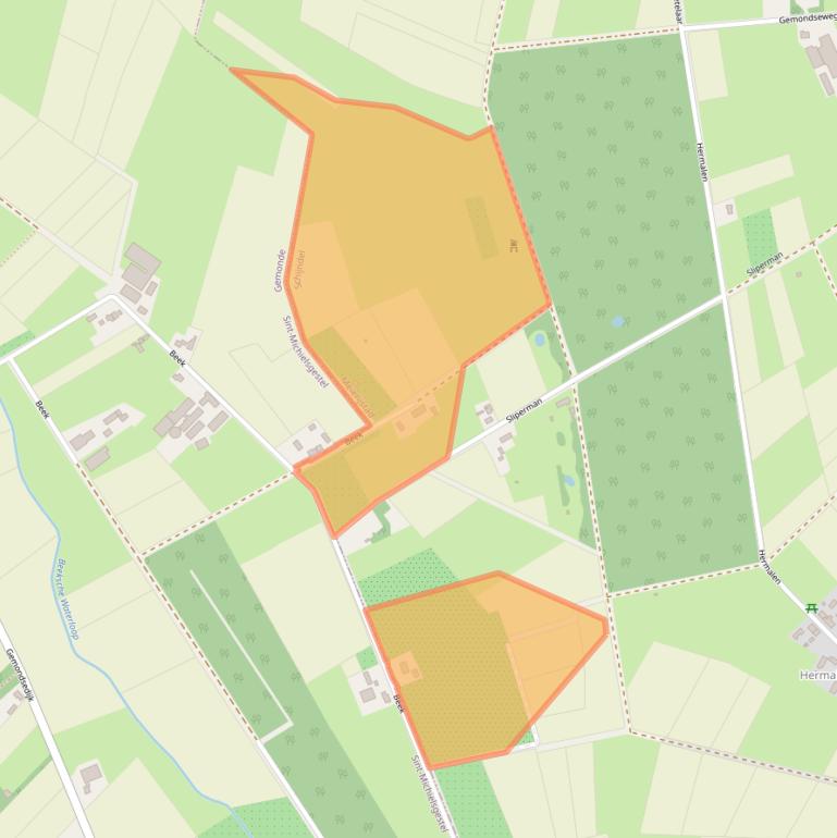 Kaart van postcodegebied 5481XC.