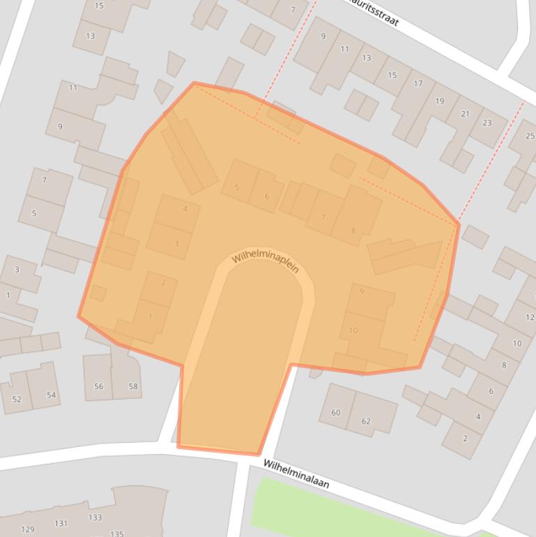 Kaart van postcodegebied 5482AE.