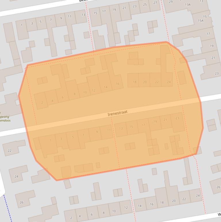 Kaart van postcodegebied 5482AM.
