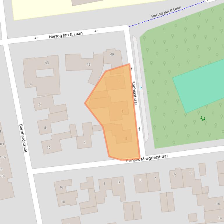 Kaart van postcodegebied 5482BK.