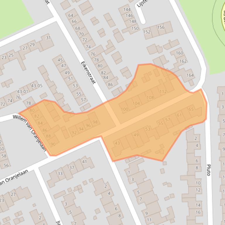 Kaart van postcodegebied 5482CK.