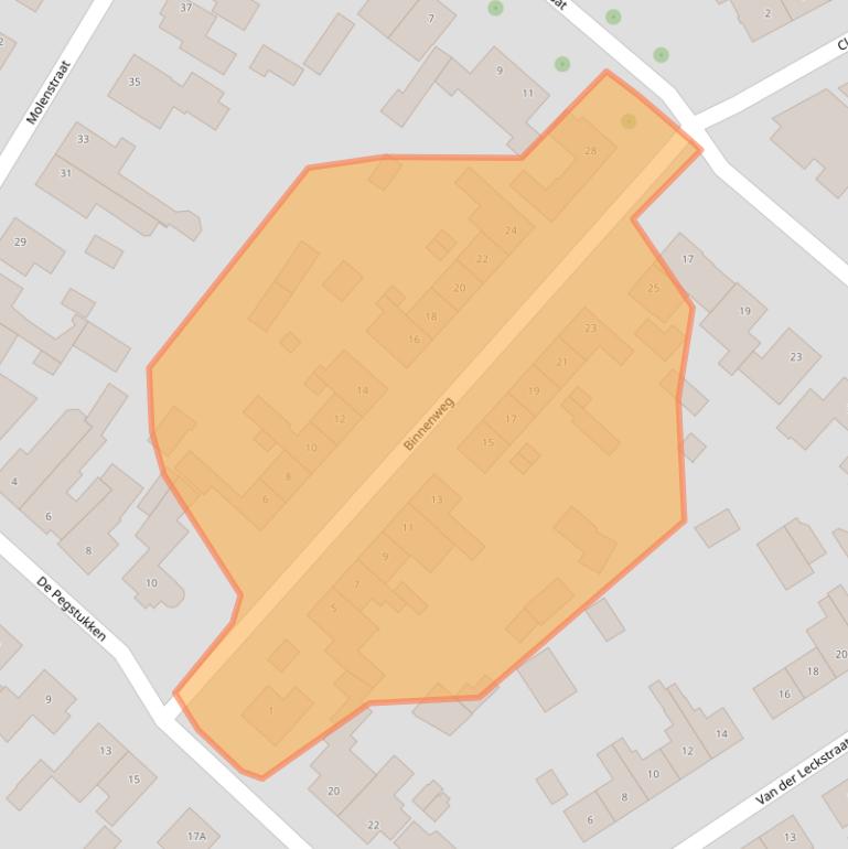 Kaart van postcodegebied 5482GE.