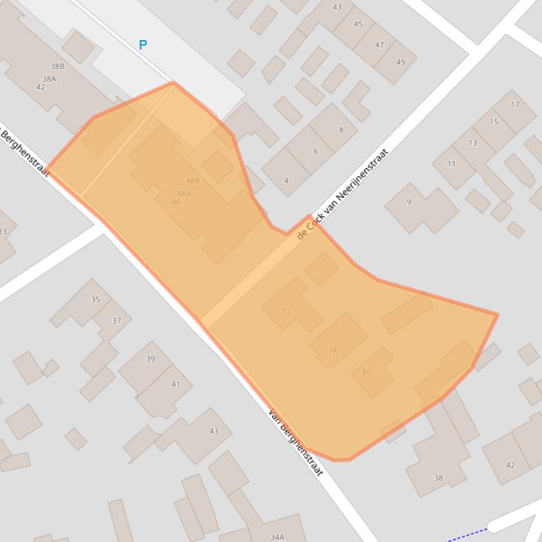 Kaart van postcodegebied 5482GJ.