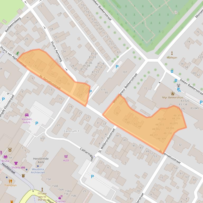 Kaart van postcodegebied 5482HE.