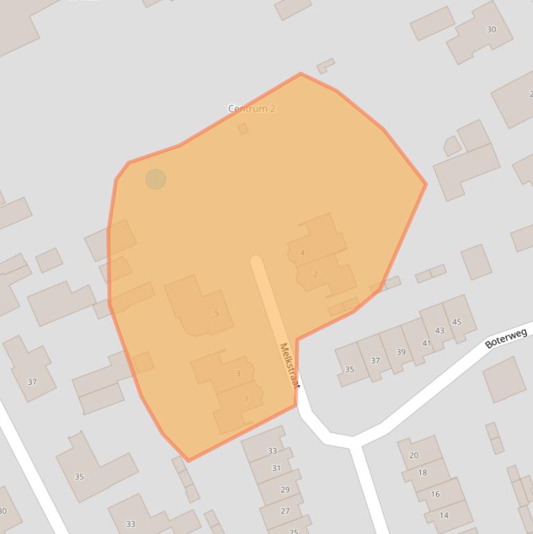 Kaart van postcodegebied 5482HS.