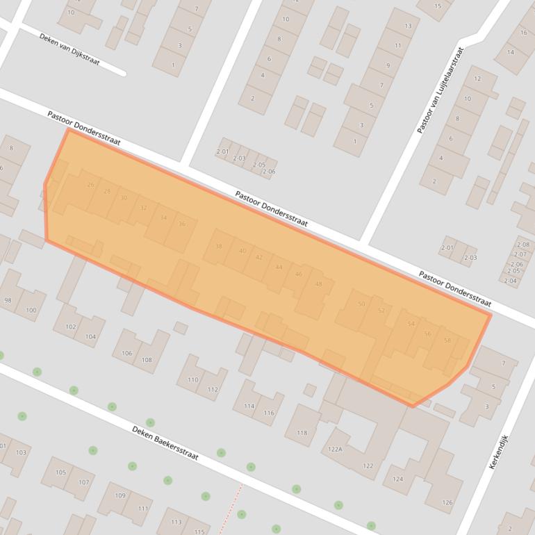 Kaart van postcodegebied 5482JW.