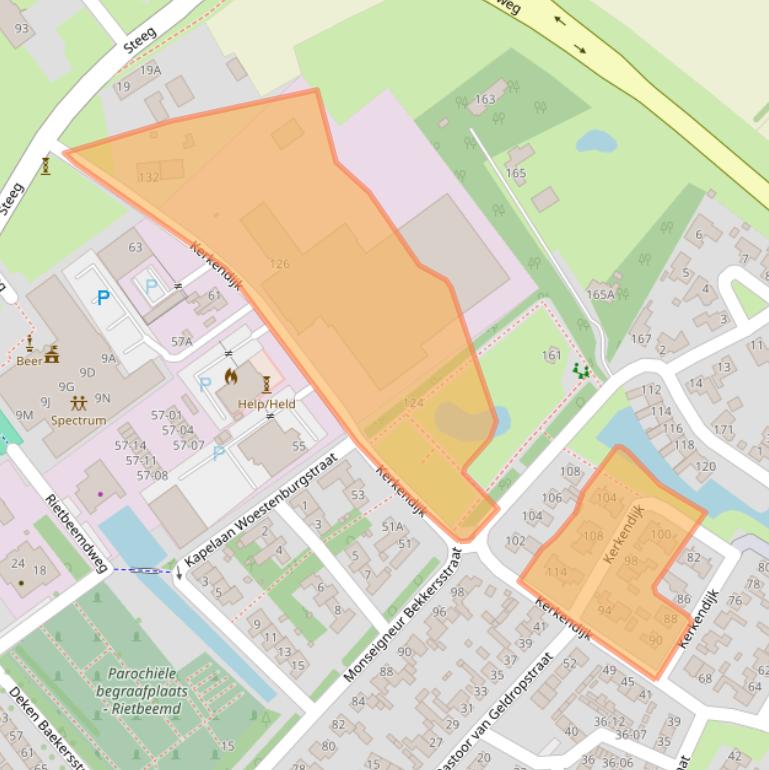 Kaart van postcodegebied 5482KK.