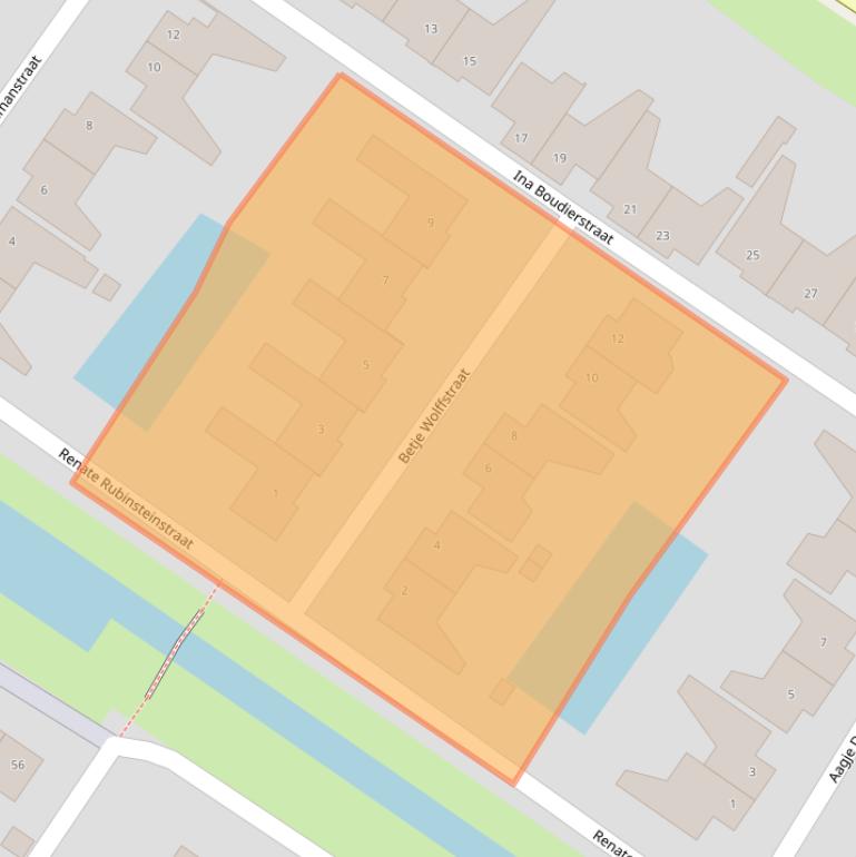 Kaart van postcodegebied 5482KP.