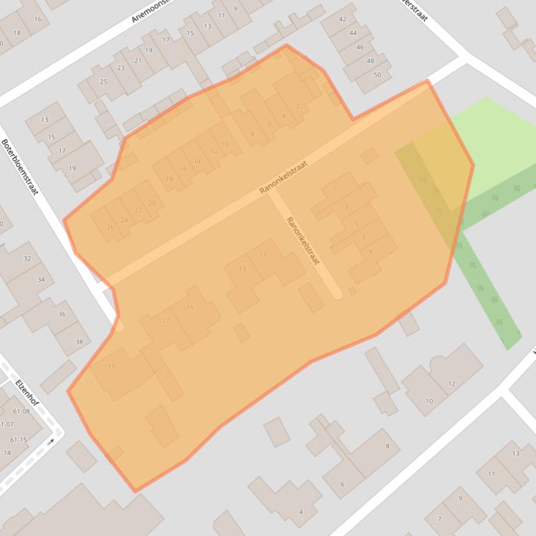 Kaart van postcodegebied 5482MT.