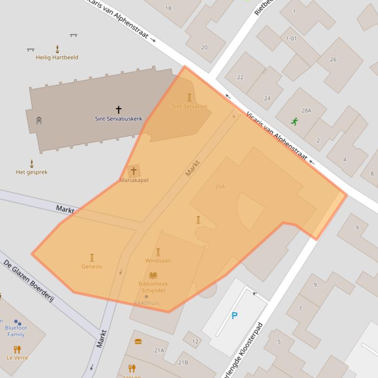 Kaart van postcodegebied 5482NG.