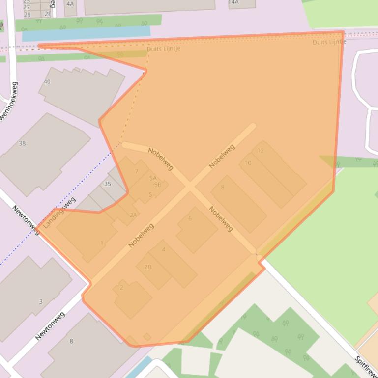 Kaart van postcodegebied 5482NN.