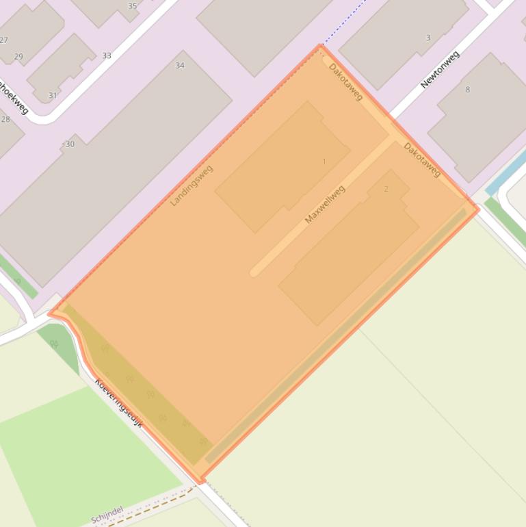 Kaart van postcodegebied 5482NS.