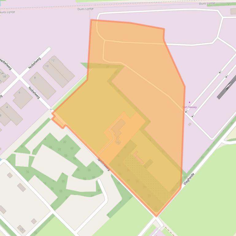 Kaart van postcodegebied 5482NT.