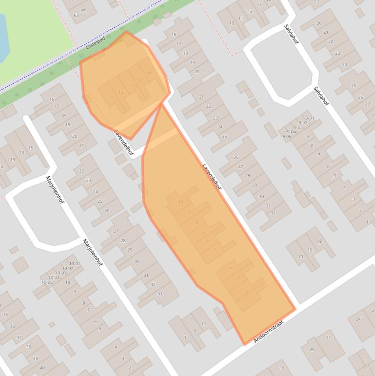 Kaart van postcodegebied 5482PL.