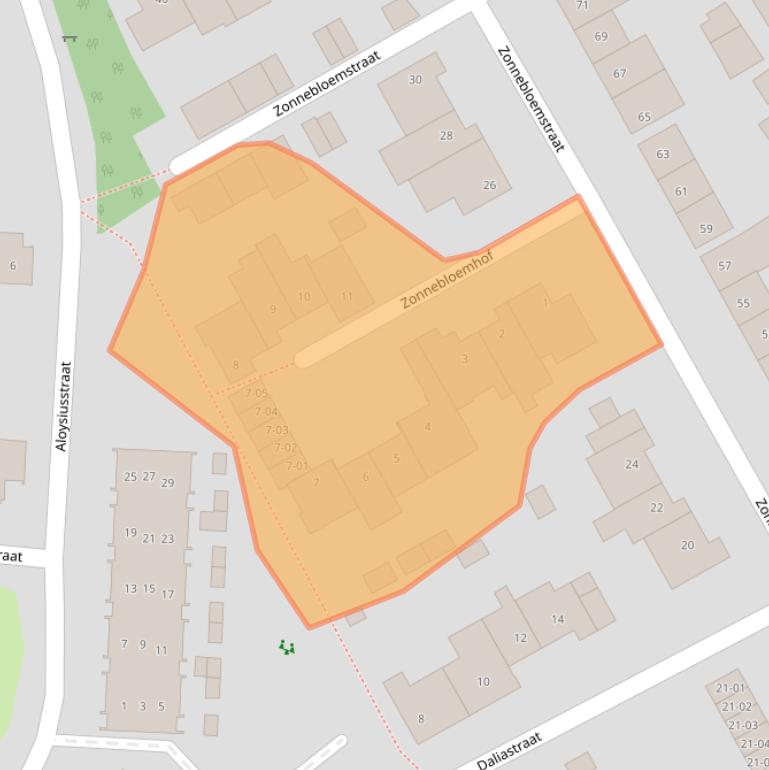 Kaart van postcodegebied 5482RS.