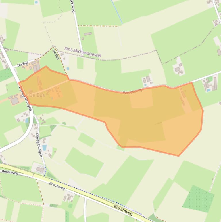 Kaart van postcodegebied 5482SE.