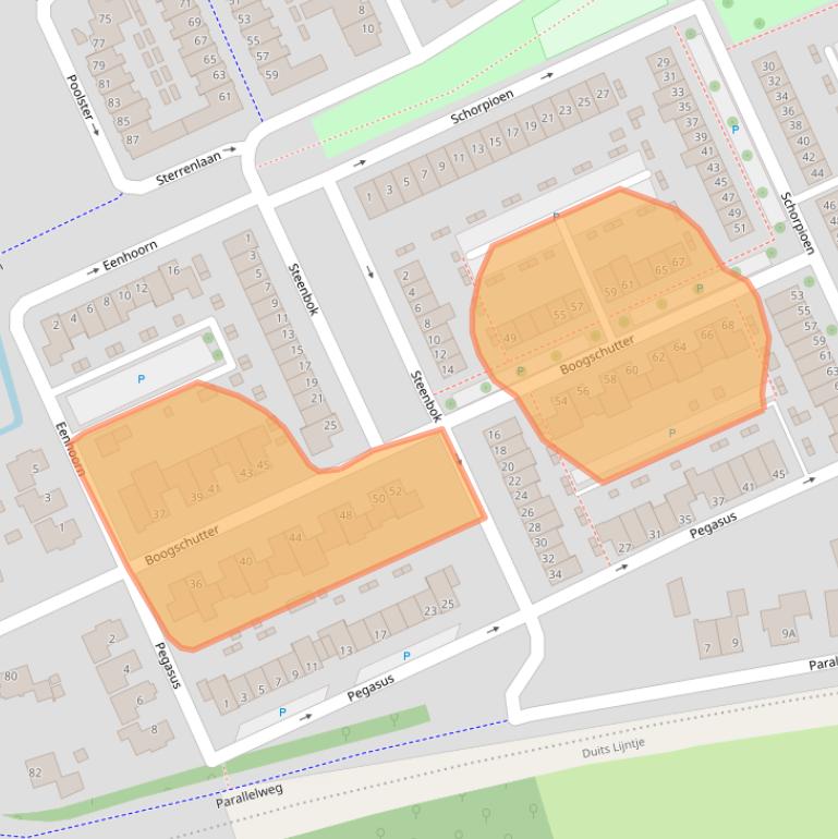 Kaart van postcodegebied 5482SL.