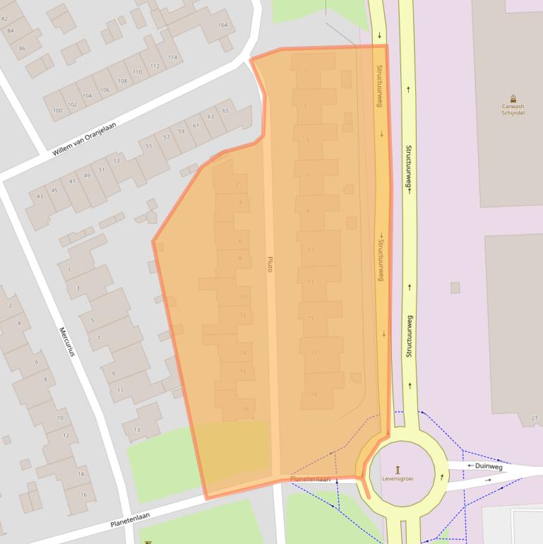 Kaart van postcodegebied 5482SM.