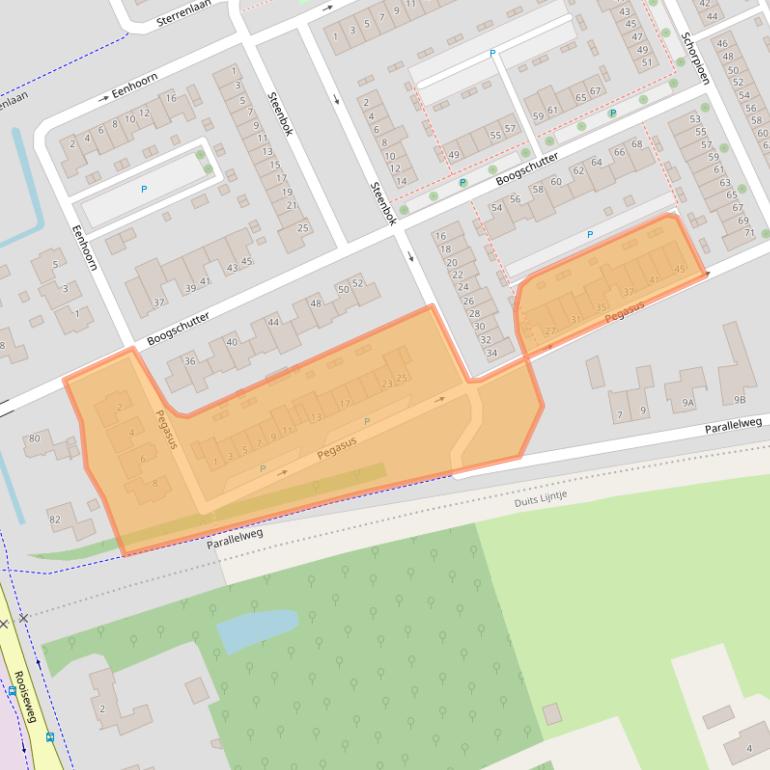 Kaart van postcodegebied 5482SV.
